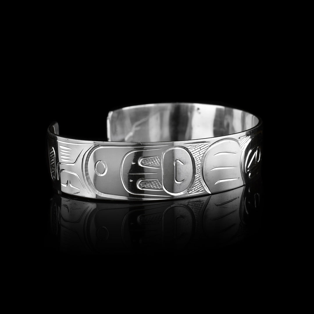 1/2" Sterling Silver Eagle Cuff Bracelet - Artina's Jewellery