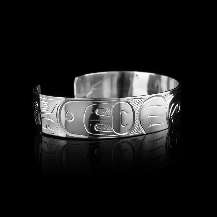 1/2" Sterling Silver Eagle Cuff Bracelet - Artina's Jewellery