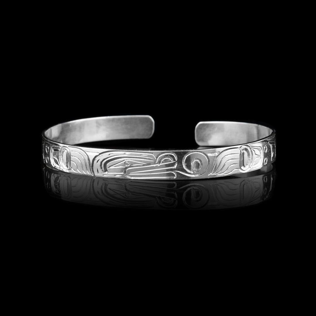 1/4" Sterling Silver Frog Cuff Bracelet