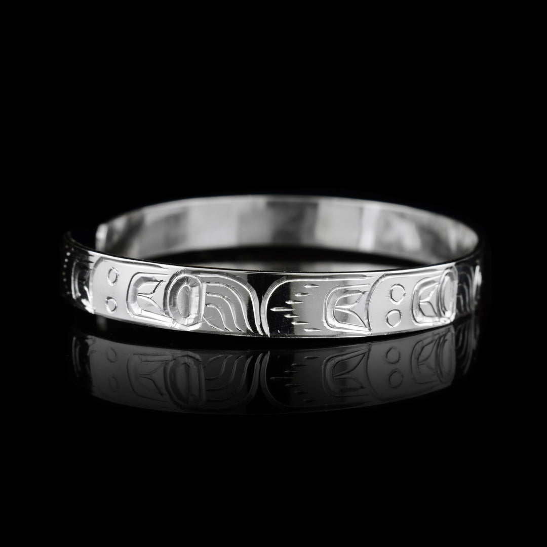 1/4" Sterling Silver Frog Cuff Bracelet