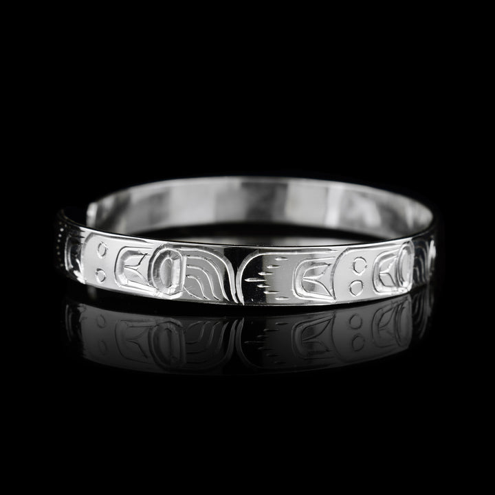 1/4" Sterling Silver Frog Cuff Bracelet
