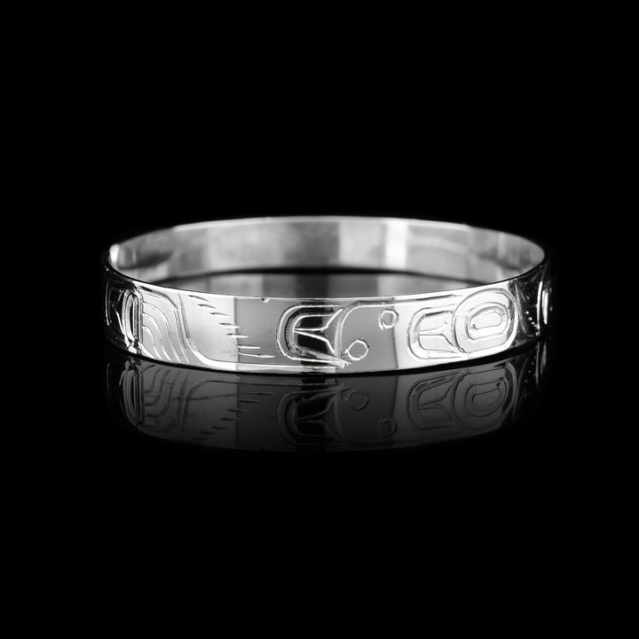 1/4" Sterling Silver Thunderbird Cuff Bracelet