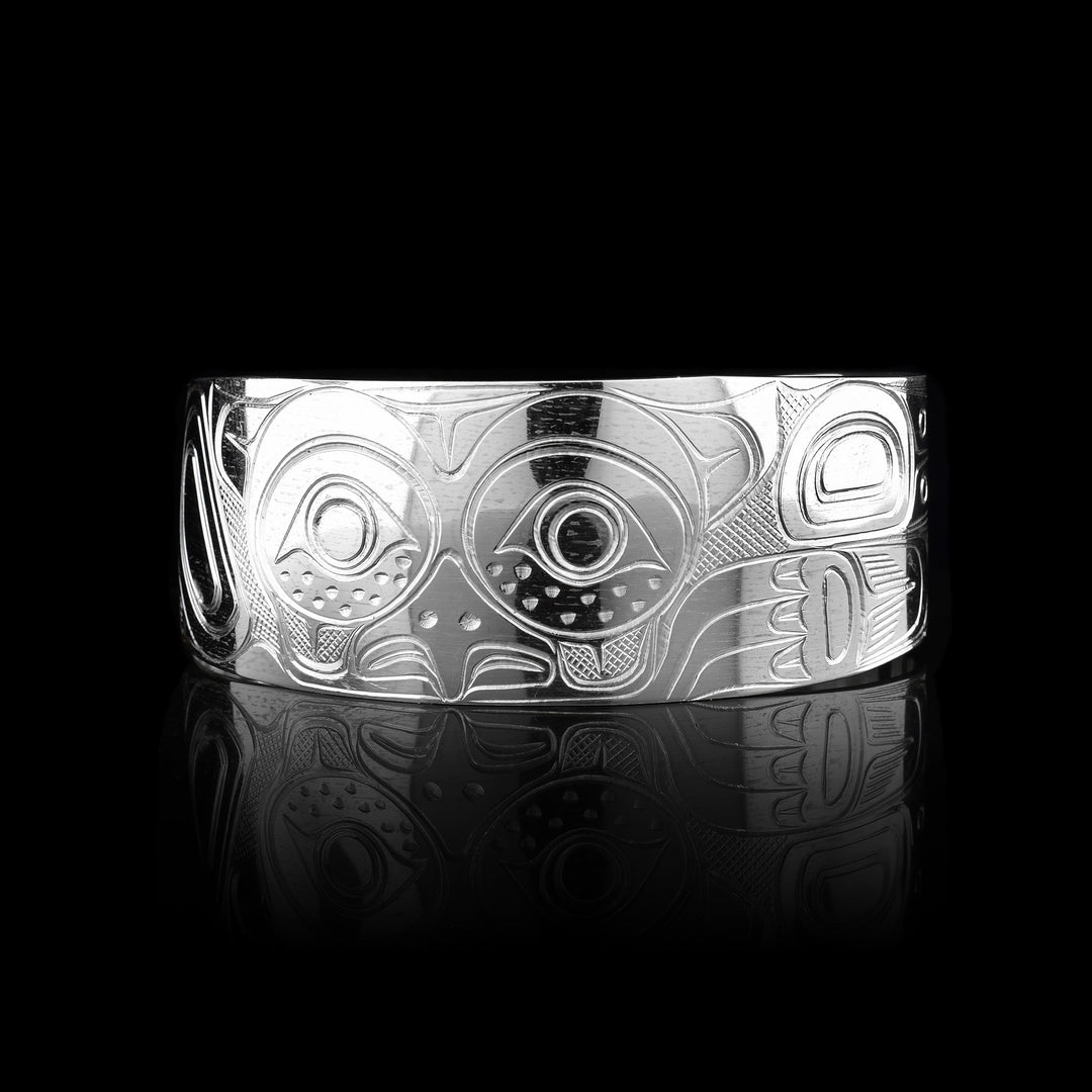 1" Sterling Silver Owl Bracelet