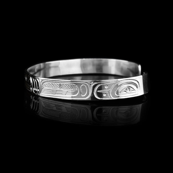 1/4" Sterling Silver Frog Bracelet
