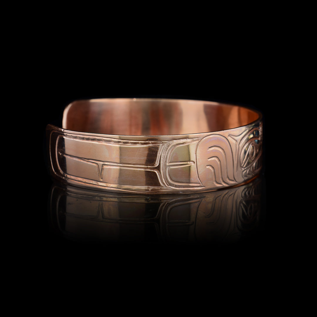 1/2" Copper Eagle Bear Bracelet