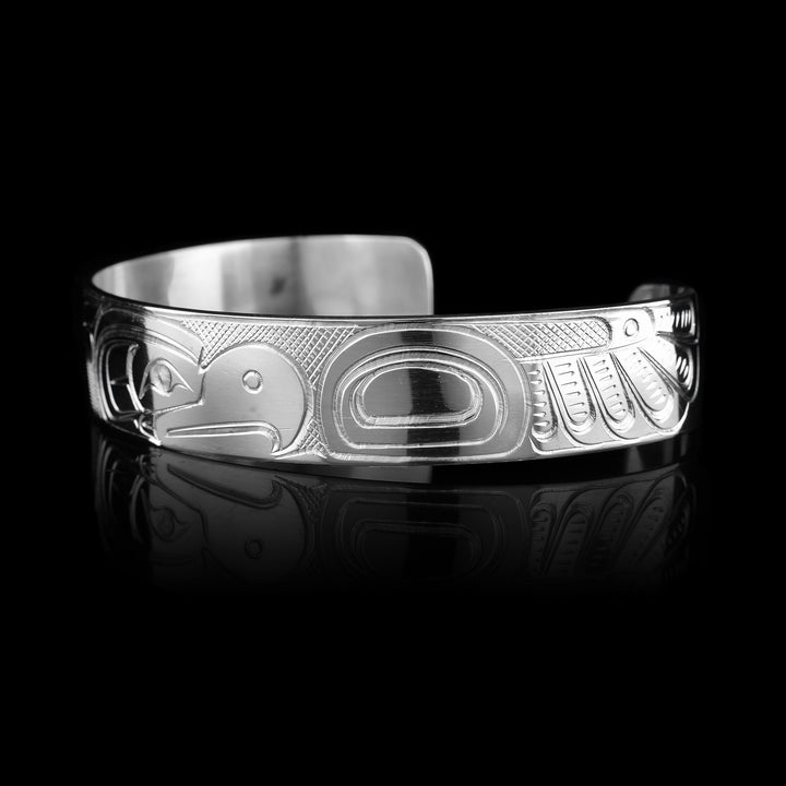 1/2" Thunderbird Sterling Silver Bracelet Cuff