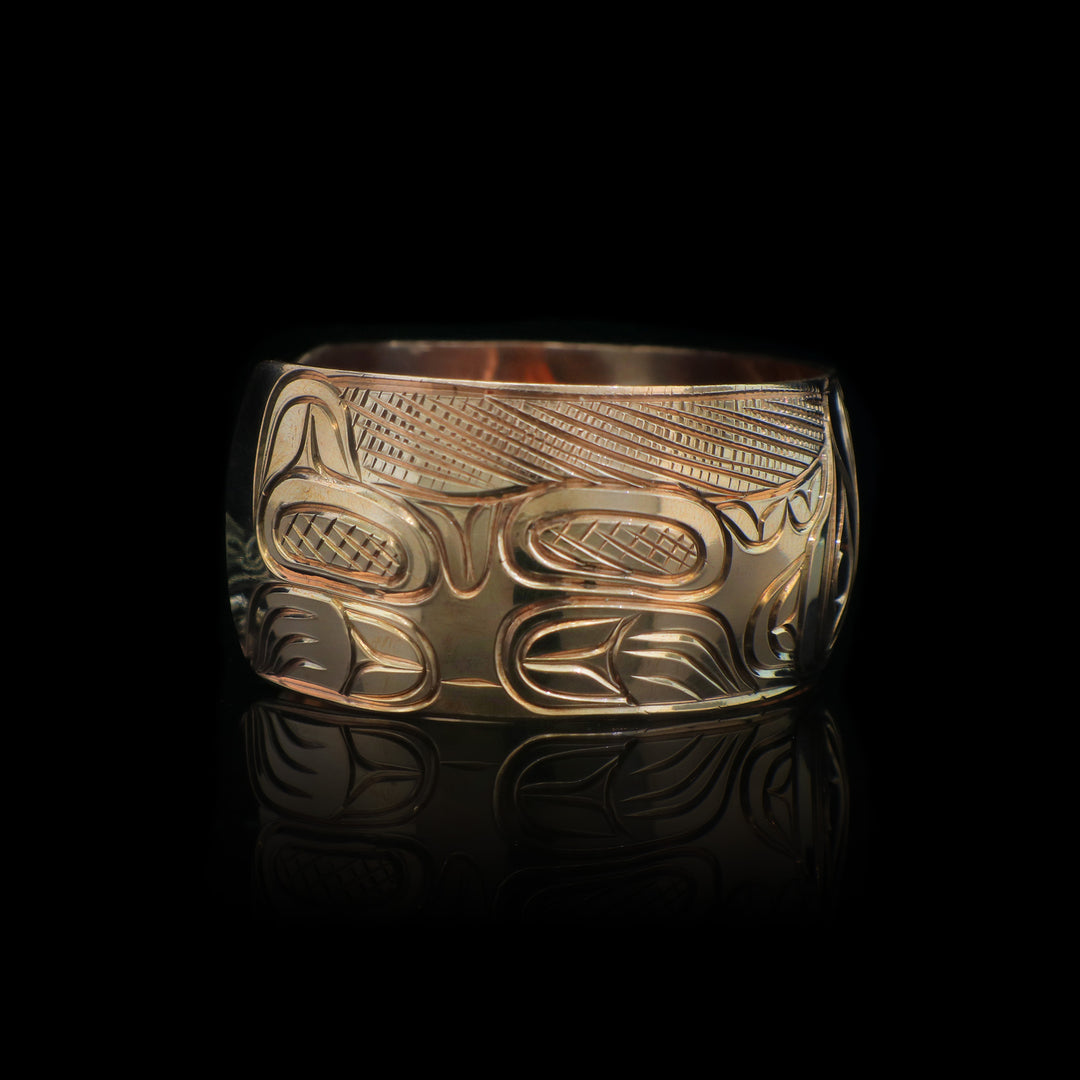 1" Double Bear Copper Cuff Bracelet