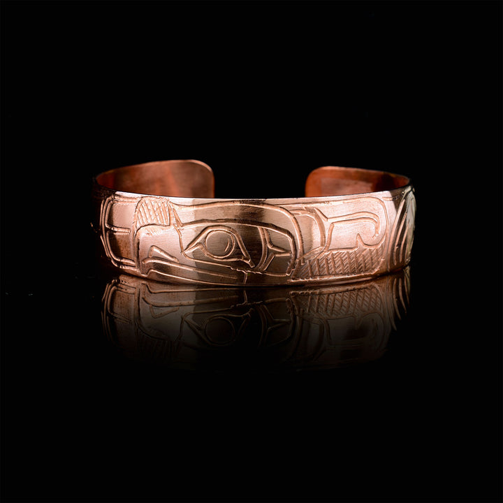 1/2" Copper Thunderbird Cuff Bracelet