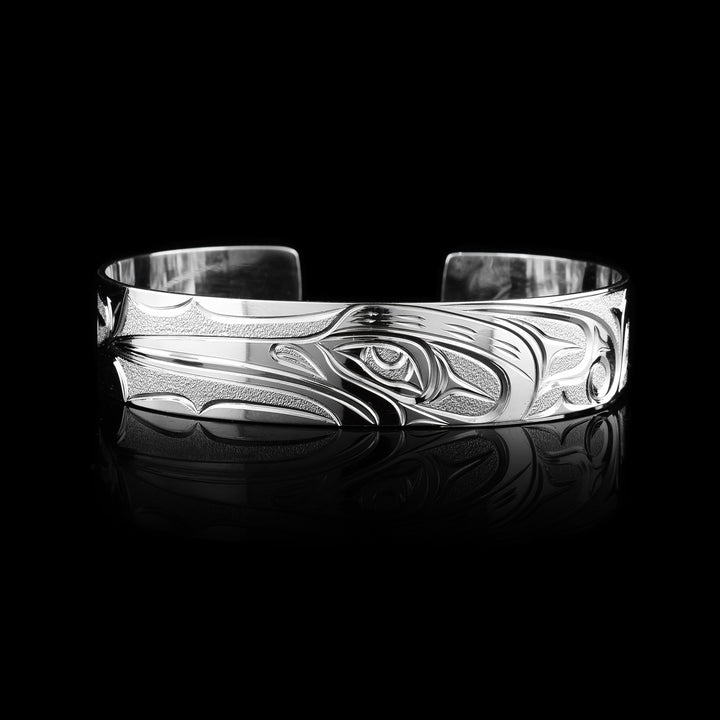 1/2" Hummingbird Sterling Silver Cuff