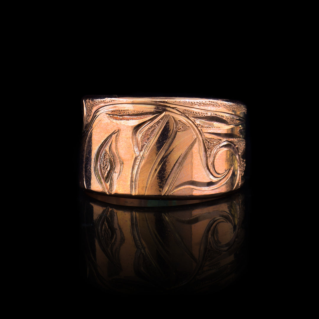 1/2" Orca Moon Copper Tapered Ring