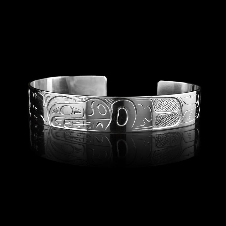 1/2" Sterling Silver Large Bear Cuff