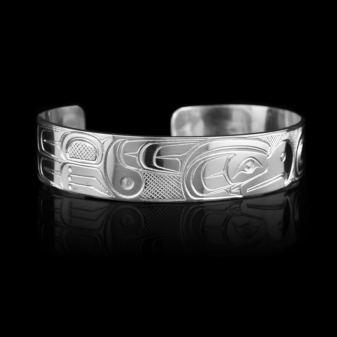 1/2" Thunderbird Sterling Silver Bracelet Cuff