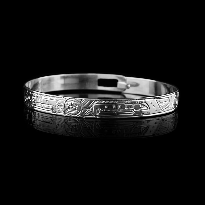 1/4" Double Eagle and Sun Clasp Bracelet