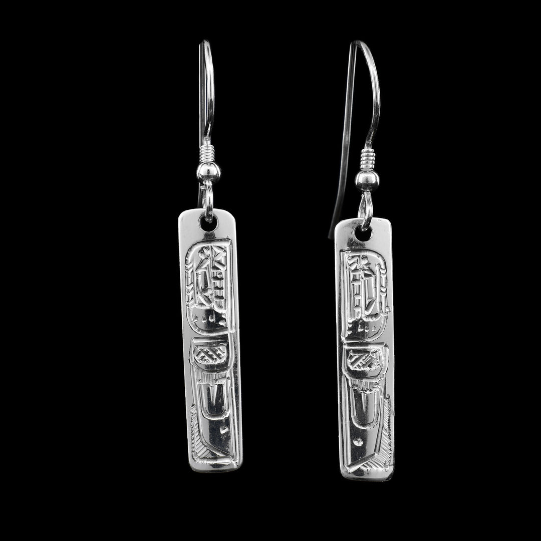 1/4" Rectangle Mini Orca Earrings