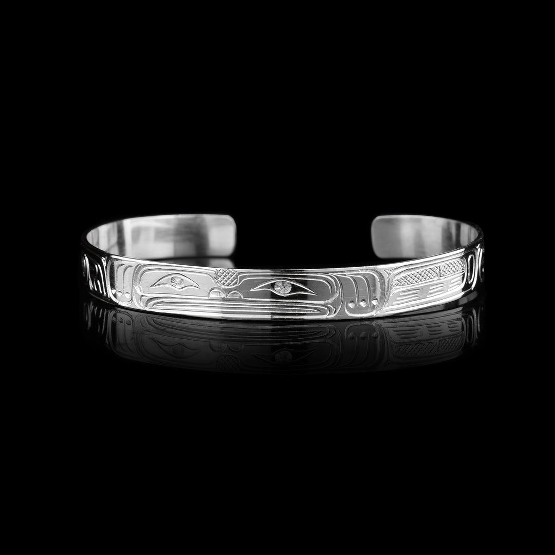 1/4" Sterling Silver Frog Bracelet