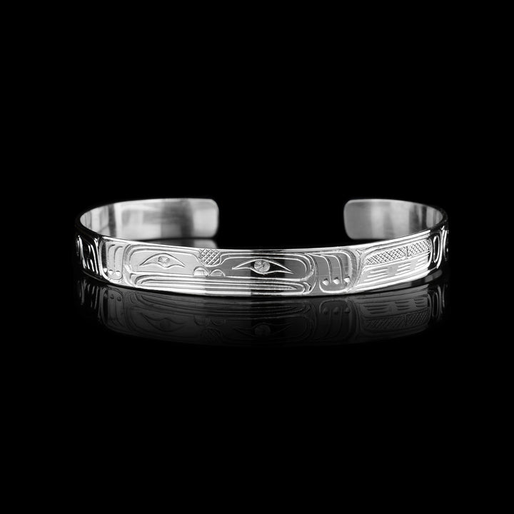 1/4" Sterling Silver Frog Bracelet