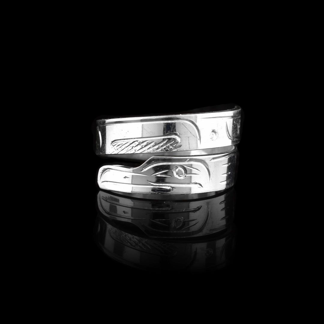 1/8" Sterling Silver Eagle Ring Wrap