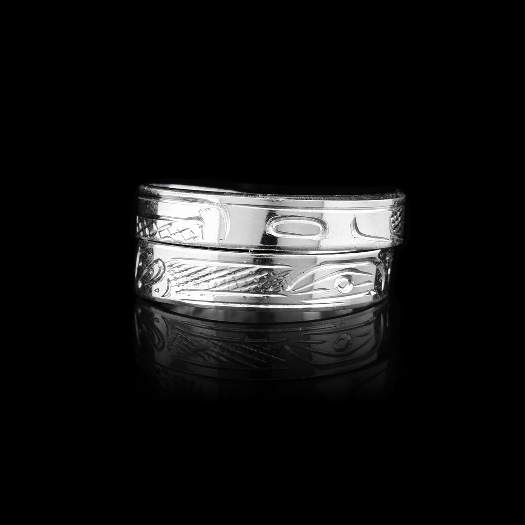 1/8" Sterling Silver Hummingbird Ring Wrap