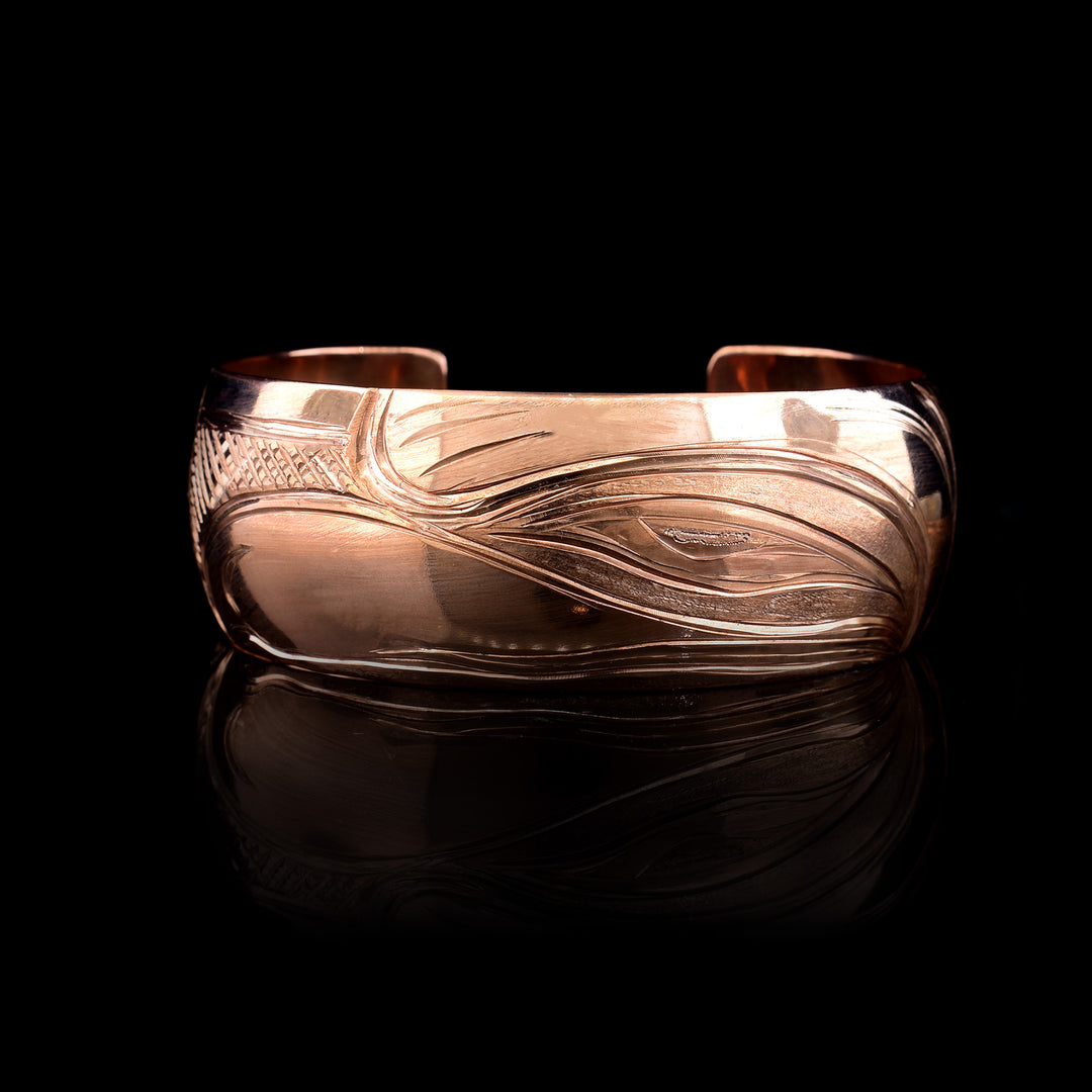 1" Copper Eagle Wing Copper Cuff