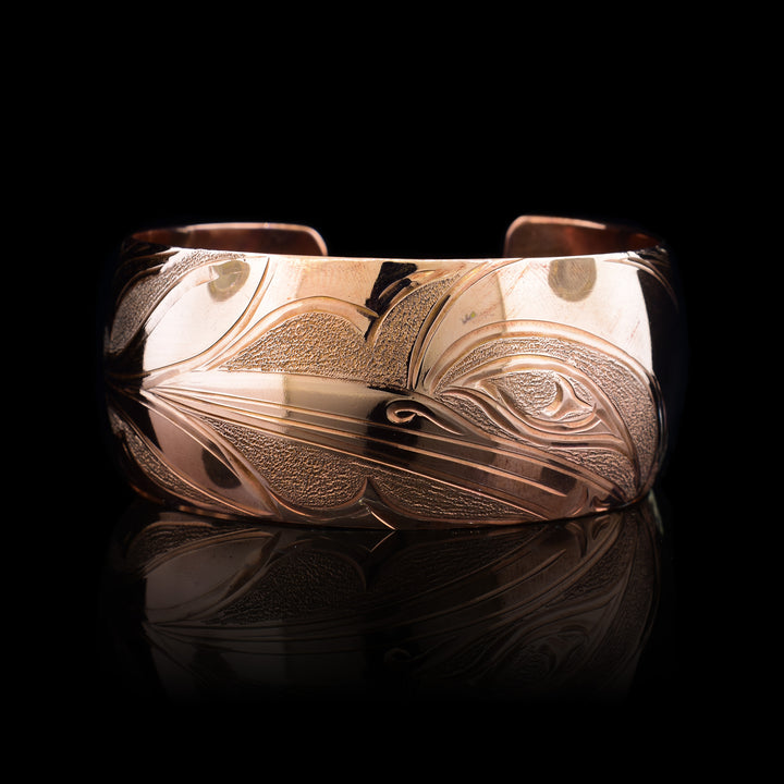 1" Copper Hummingbird Cuff Bracelet