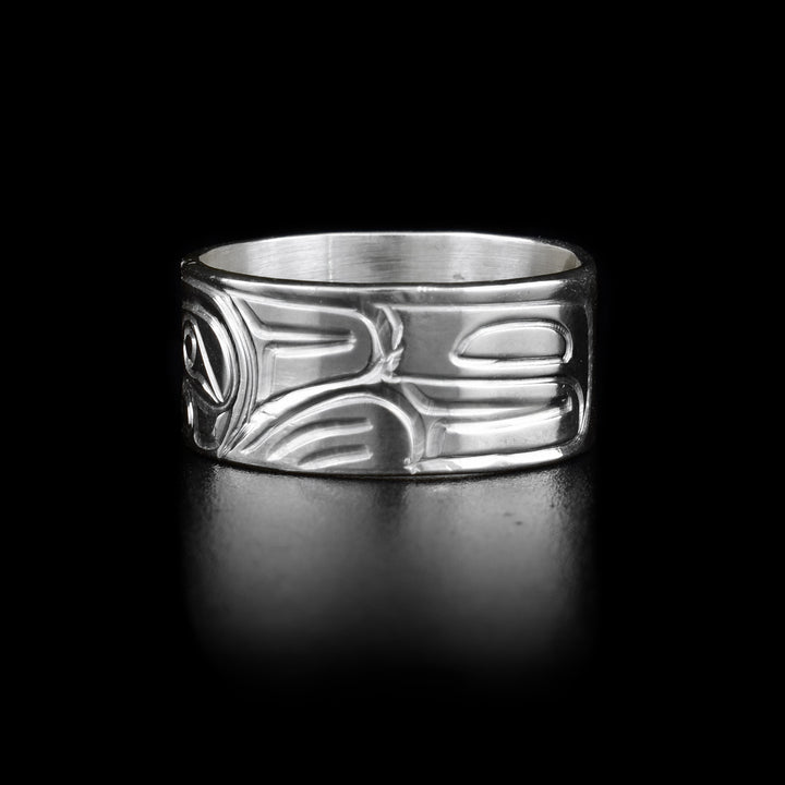 Sterling Silver 3/8" Wolf Ring - Artina's Jewellery