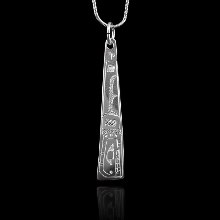 Triangle Eagle and Orca Pendant