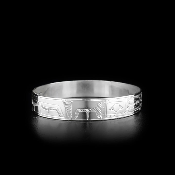 Silver Double Raven and Sun Bracelet - Artina's Jewellery