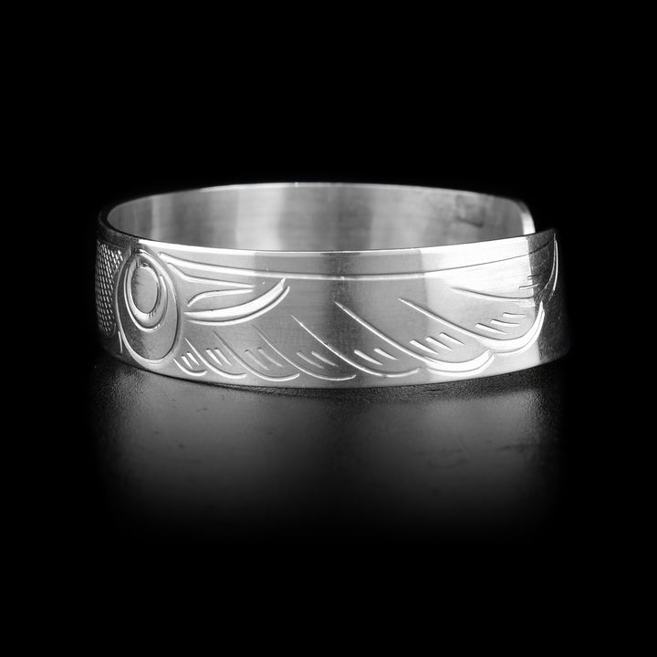Sterling Silver 1/2" Hummingbird Cuff - Artina's Jewellery