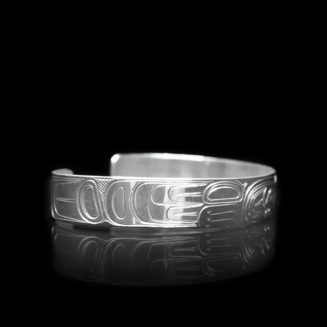 Eagle 3/8" Silver Cuff Bracelet - Artina's Jewellery