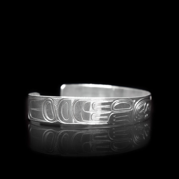 Eagle 3/8" Silver Cuff Bracelet - Artina's Jewellery
