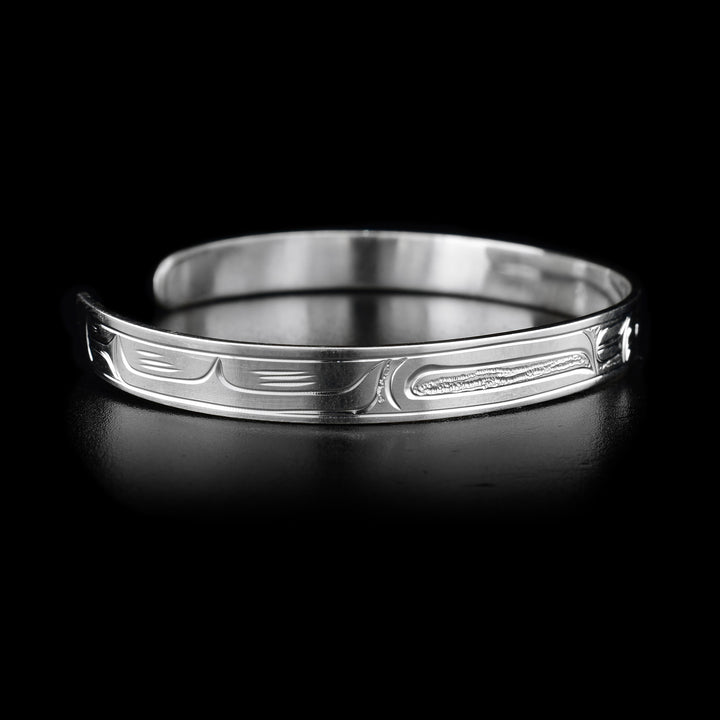 Sterling Silver 1/4" Raven Small Bracelet - Artina's Jewellery
