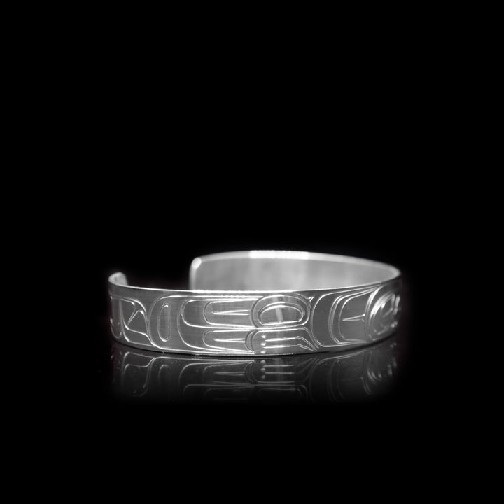 Raven 3/8" Sterling Silver Cuff Bracelet - Artina's Jewellery