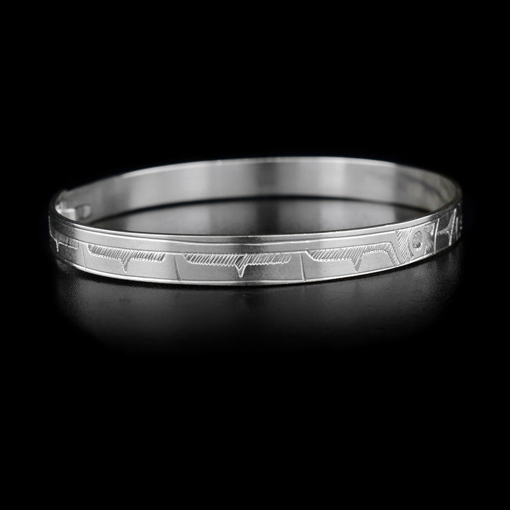 Sterling Silver Thunderbird 3/16" Clasp Bracelet - Artina's Jewellery