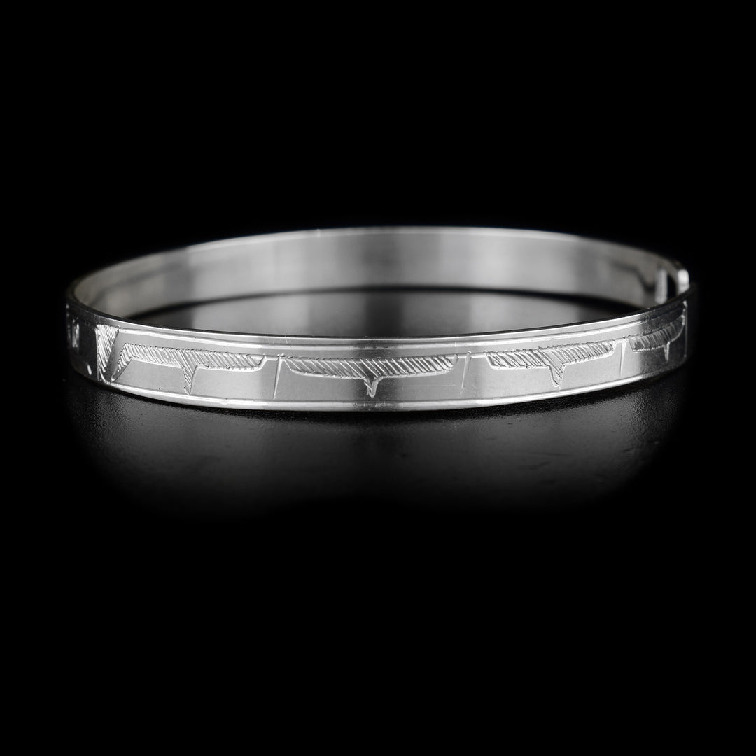 Sterling Silver Thunderbird 3/16" Clasp Bracelet - Artina's Jewellery