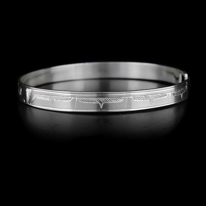 Sterling Silver Thunderbird 3/16" Clasp Bracelet - Artina's Jewellery