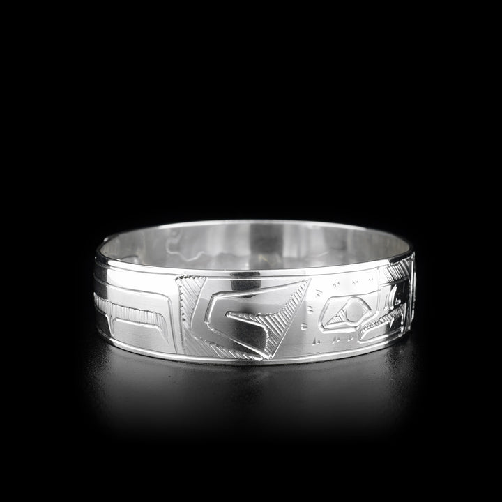 Eagle, Sun, and Orca Silver Clasp Bracelet - Artina's Jewellery