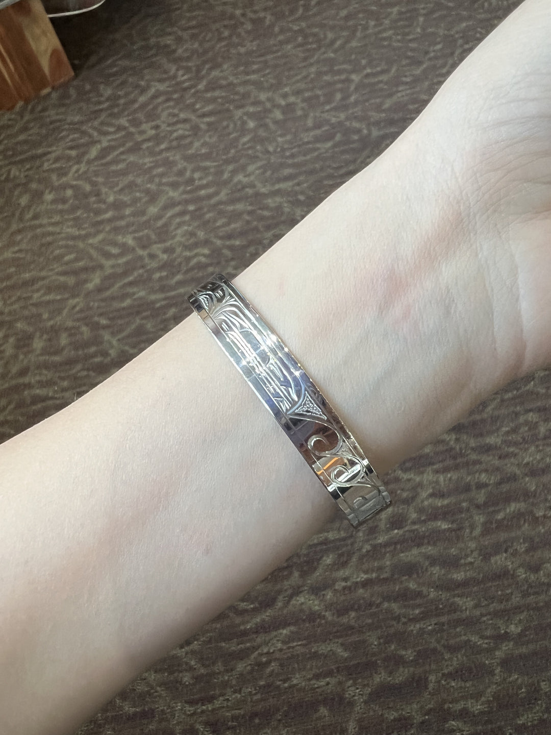 Sterling Silver Thin Orca Bracelet Cuff - Artina's Jewellery