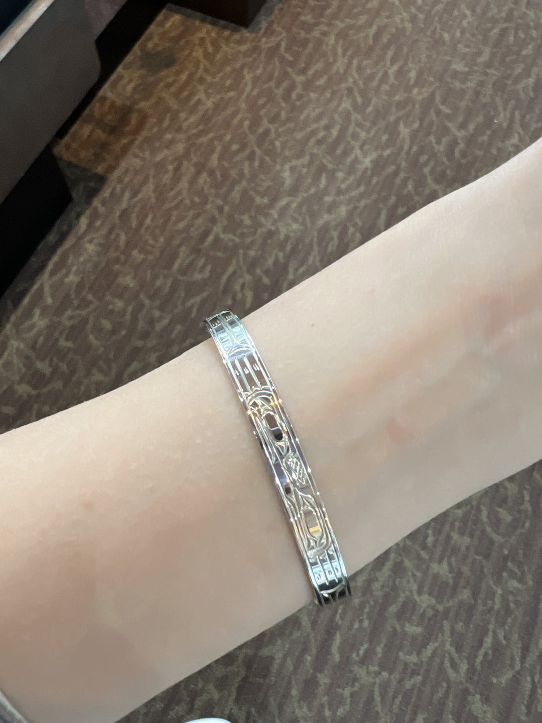 Sterling Silver 1/4" Thin Cuff Frog Bracelet - Artina's Jewellery