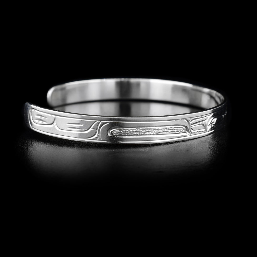 Silver 1/4" Raven Eagle Small Bracelet - Artina's Jewellery