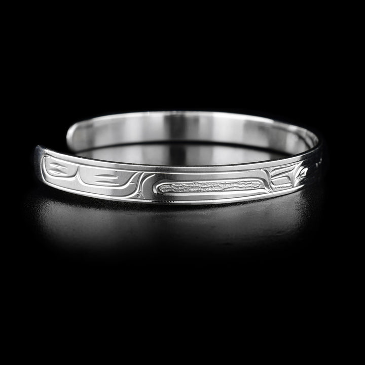 Silver 1/4" Raven Eagle Small Bracelet - Artina's Jewellery