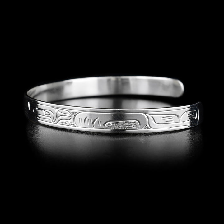 Silver 1/4" Raven Eagle Small Bracelet - Artina's Jewellery