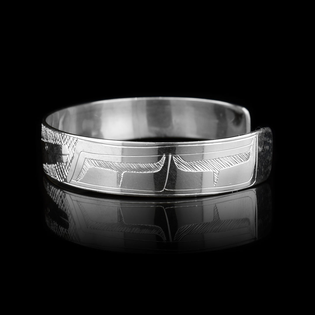 Hummingbird 3/8" Sterling Silver Cuff Bracelet - Artina's Jewellery