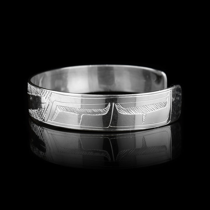 Hummingbird 3/8" Sterling Silver Cuff Bracelet - Artina's Jewellery