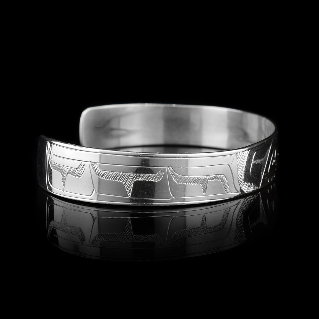Eagle 3/8" Sterling Silver Cuff Bracelet - Artina's Jewellery