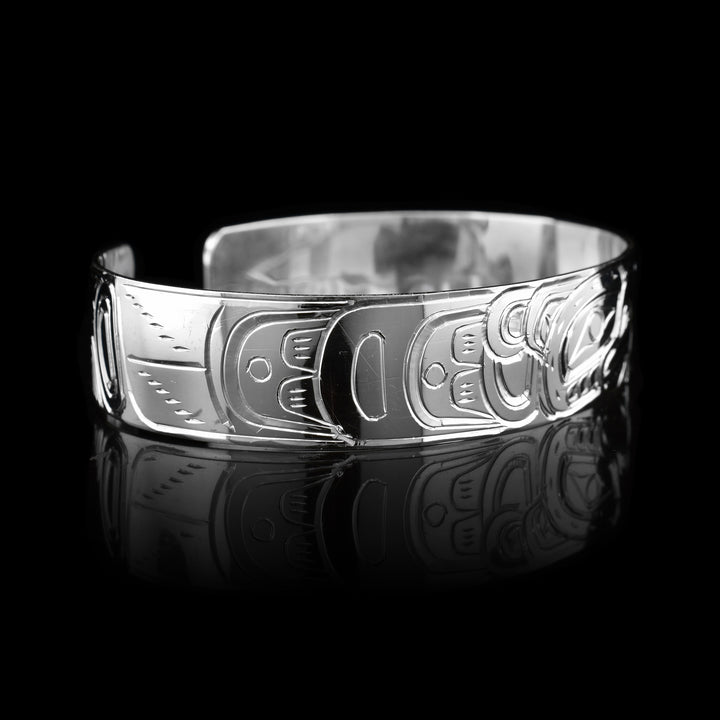 Sterling Silver 1/2" Eagle Bracelet Cuff