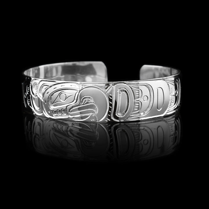 Sterling Silver 1/2" Eagle Bracelet Cuff