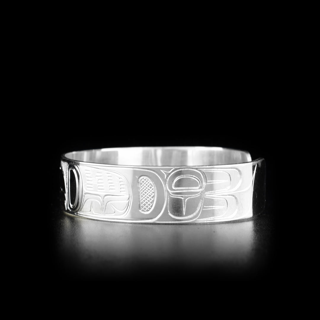 Eagle 1/2" Sterling Silver Bangle Bracelet - Artina's Jewellery