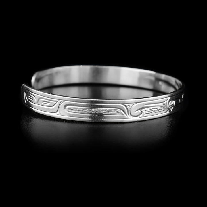 Silver 1/4" Orca Thunderbird Bracelet - Artina's Jewellery