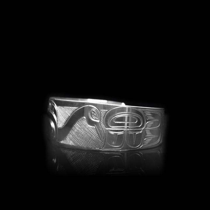 Swan 3/4" Silver Cuff Bracelet - Artina's Jewellery