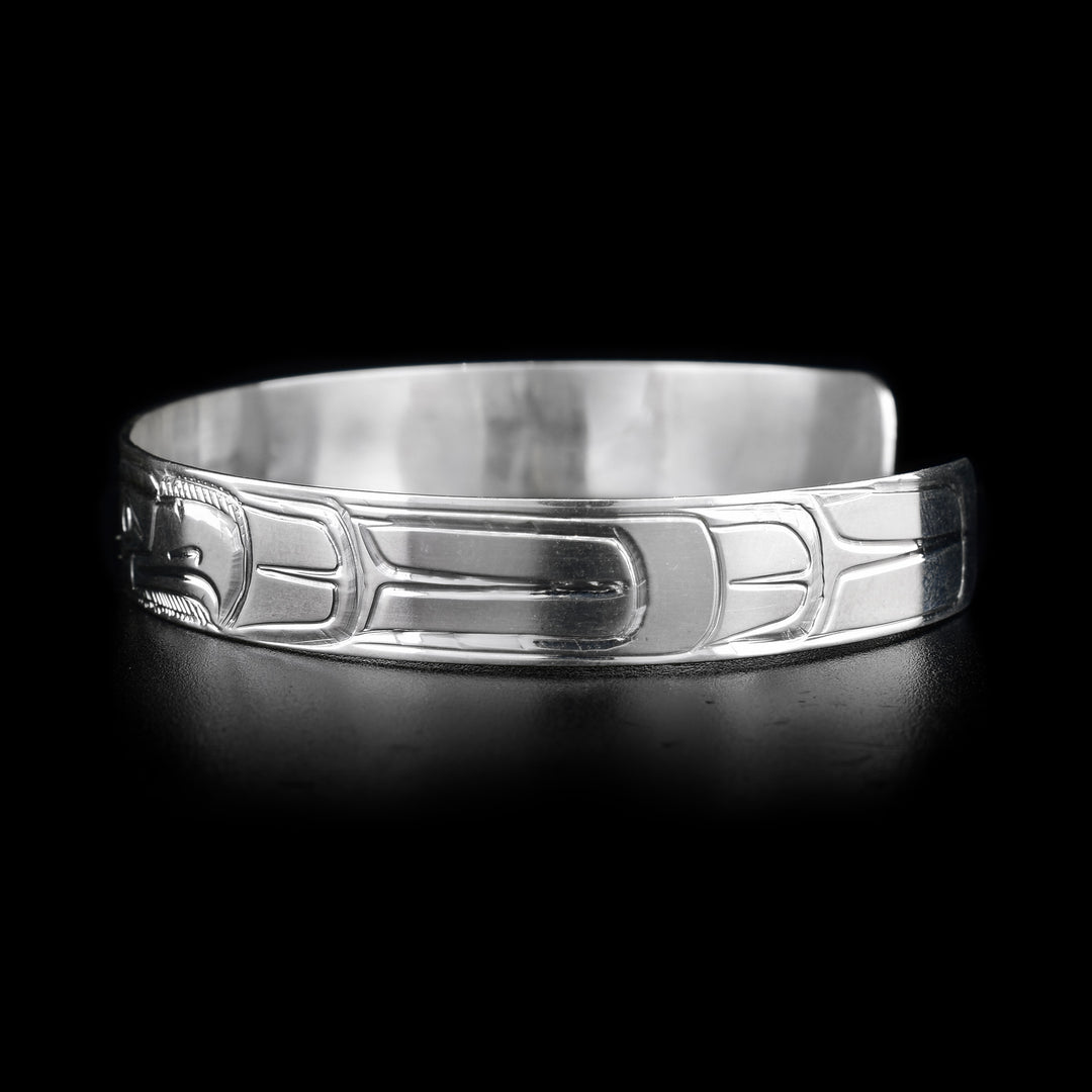 Sterling Silver 3/8" Double Eagle Cuff Bracelet - Artina's Jewellery